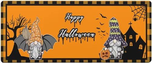 Tapete de baño de Halloween para bañera, antideslizante, de secado rápido y absorbente, de tierra de diatomeas, tapete lavable de cocina, tapete