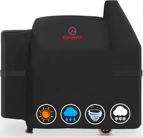 Miniatura 10 de Comnova - Cubierta de parrilla para Pit Boss 440D, cubierta de madera prémium para ahumador de pellets de madera para Pitboss, impermeable