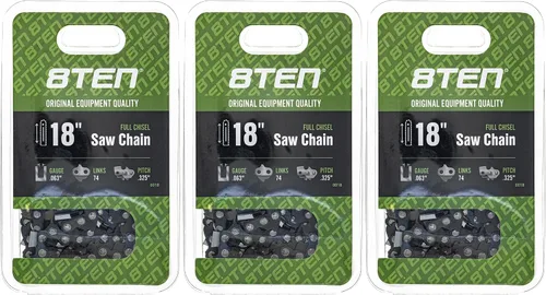 Miniatura 117 de 8TEN Cadena de motosierra semi cincel de 6 pulgadas .050 1/4 42 DL para Worx WG320 Black & Decker LLP120 (paquete de 3)