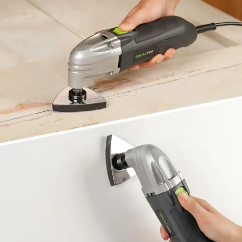 Miniatura 7 de GALAX PRO Multiherramienta oscilante 22000 OPM 2.0A, ángulo oscilante de 3 grados con 3 hojas de sierra, 1 placa de lijado de hoja semicírcula, 6