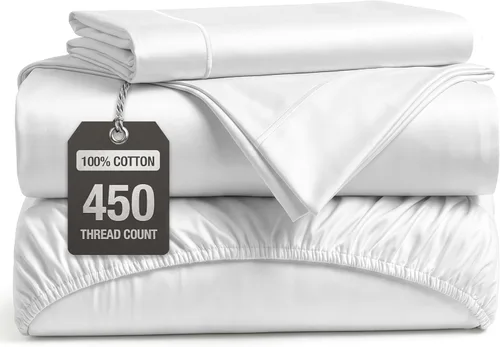Miniatura 49 de LANE LINEN - Sábanas tamaño Split King para cama ajustable, 450 hilos, 100% algodón, 2 sábanas bajeras individuales XL, con bolsillo profundo