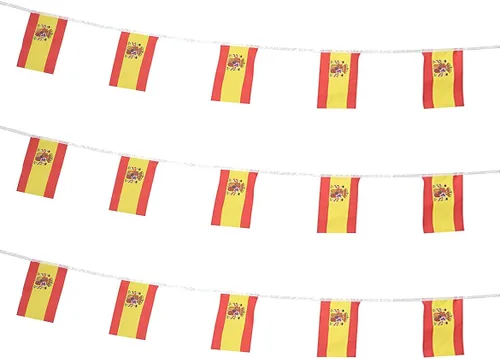 Miniatura 10 de ZXvZYT Cadena de bandera mexicana de México, pequeñas banderas de banderín de México, para gran apertura, eventos deportivos nacionales