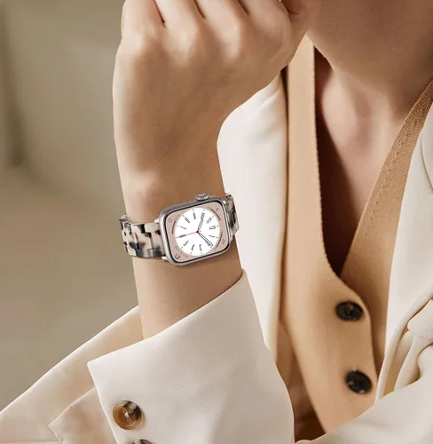 Miniatura 6 de Correa de resina compatible con Apple Watch Band de 1.929 in 1.811 in 1.772 in 1.732 in 1.654 in 1.614 in 1.575 in 1.496 in, correa ligera de moda