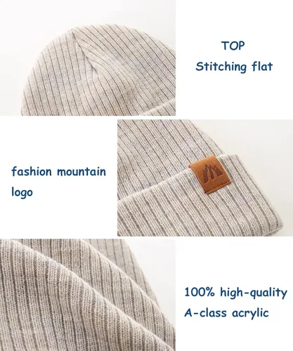 Miniatura 4 de LMLALML Gorro de invierno para niños pequeños, elegante gorro de invierno de punto para niños