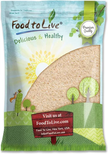 Food to Live - Cáscaras de psyllium enteras, 5 libras - Copos de cáscara de psyllium puro, sin sabor, keto, vegano, a granel. Gran fuente de fibra