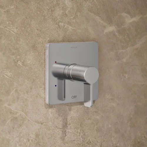 Miniatura 3 de KOHLER Juego de molduras de ducha Parallel Rite-Temp Cromo pulido