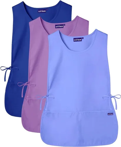 Miniatura 18 de Sivvan Delantal unisex - Delantal Cobbler Paquete de 3 Azul marino