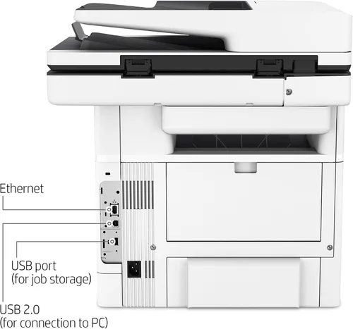Miniatura 3 de HP LaserJet Enterprise MFP M528dn Impresora monocromática todo en uno con Ethernet integrado e impresión de 2 caras (1PV64A)