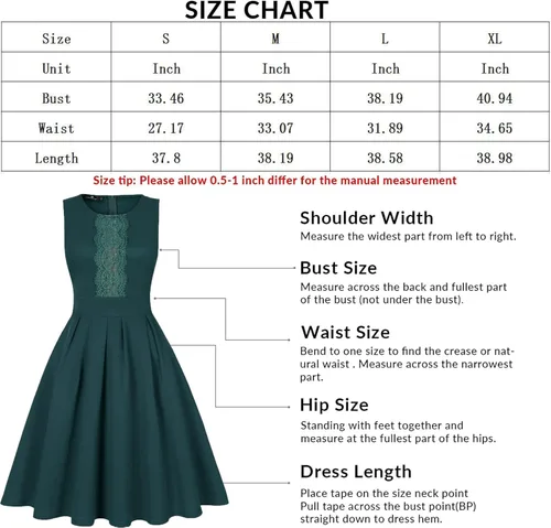 Miniatura 3 de CHICCLOTH Vestidos vintage para mujer, con volantes, bordados, acampanados, acampanados, para cóctel, fiesta, boda, invitadas