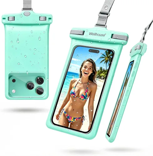 Funda universal impermeable para teléfono con cordón para teléfono celular IP8X buceo al aire libre playa flotante bajo el agua hasta 7.0 pulgadas,