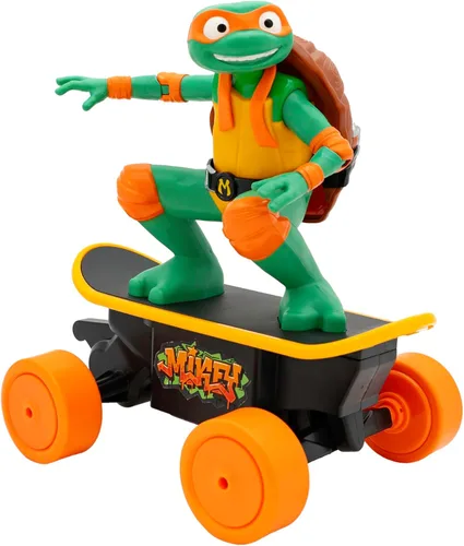 Miniatura 2 de Teenage Mutant Ninja Turtles Mikey Cowabunga Skate RC Car Toy, imita trucos reales de patinaje, a partir de 5 años