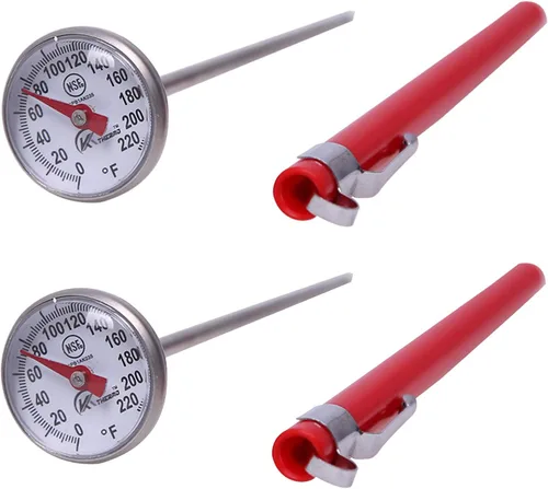 Miniatura 7 de KT THERMO Termómetro de Dial de 1 Pulgada de Lectura Instantánea, Mejor para Bebidas de Café, Espuma de Leche con Chocolate