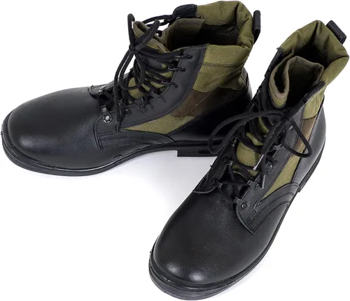 Miniatura 2 de Botas originales de la selva del ejército alemán para los hombres - BALTES Botas militares de los hombres negroverde - Botas de combate de cuero