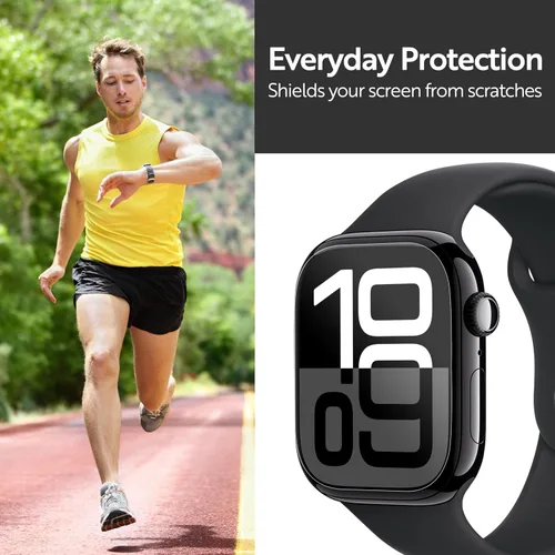Miniatura 5 de ArmorSuit Paquete de 6 protectores de pantalla para Apple Watch Series 9/8/7 (1.614 pulgadas) Dry-Shield HD Clear TPU Dry Installation Film