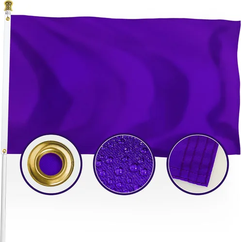 Miniatura 9 de XIFAN Bandera negra sólida de nailon de alta calidad de 3 x 5 para exteriores, doble cara de nailon 210D liso, banderas negras de larga duración