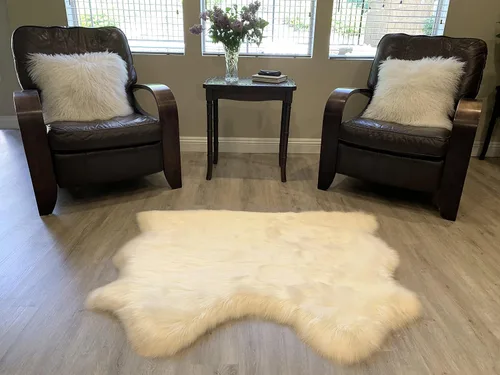 Miniatura 47 de LAMBZY Alfombra de pelo de oveja sintética, hipoalergénica, súper suave, sedosa para sala de estar, habitación de los niños, sofá