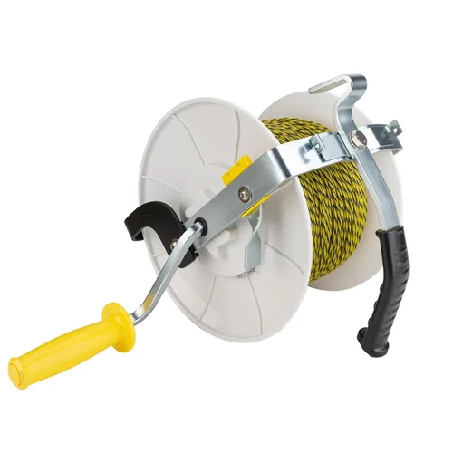 Miniatura 6 de Carrete estándar de cercado eléctrico con engranajes 3:1 con polialambre premium de 1640 pies, 6 conductores más 1 Insulgrip gratuito de 8 pulgadas