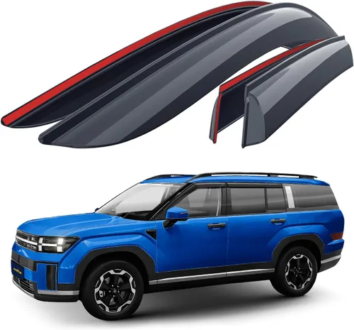 Miniatura 16 de Goodyear Deflectores de ventana inastillables para Honda Civic 2022-2026 Sedán, protectores de lluvia con cinta, viseras de ventana, visera