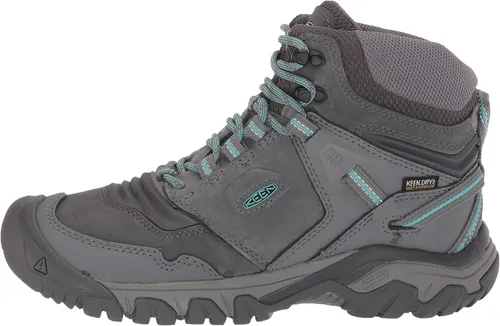 Miniatura 8 de KEEN Ridge Flex - Botas de senderismo impermeables de altura media para mujer, Acero GrisPorcelana, 8.5