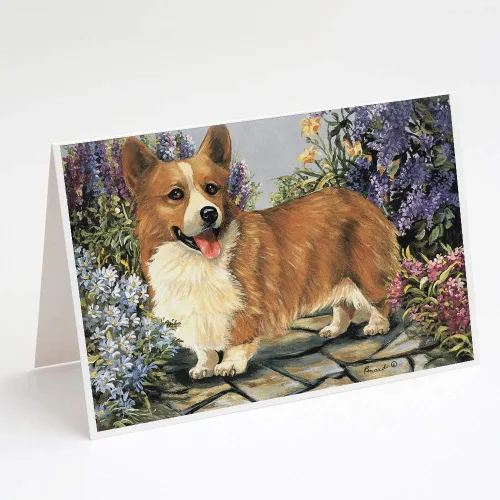 Miniatura 191 de Caroline's Treasures PPP3013GCA7P - Tarjetas de felicitación y sobres para mascotas de Basset Hound Teacher, paquete de 8 tarjetas en blanco