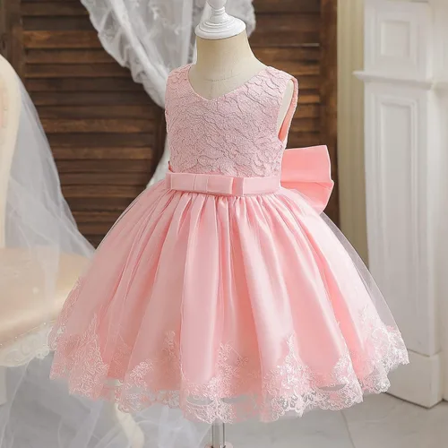 Miniatura 2 de NNJXD - Vestido de princesa de tul con flores, para usar en bodas, para niñas pequeñas y bebés