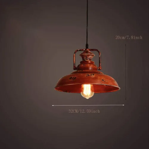 Miniatura 5 de Industrial Vintage Iron Chandelier Light Fixture E27/E26 - Elegant Retro Hanging Lamp for Kitchen, Dining Room, and Living Spaces