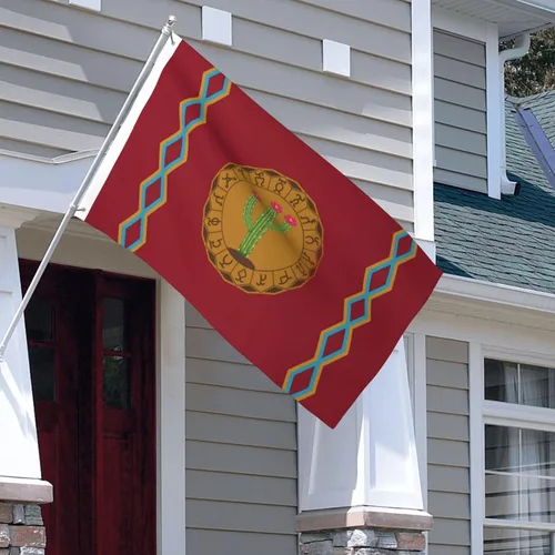 Miniatura 3 de Bandera de Panteera Wayuu de doble cara de 3 x 5 pies, banderas para exteriores, banderas decorativas duraderas para interiores y patio, banderas