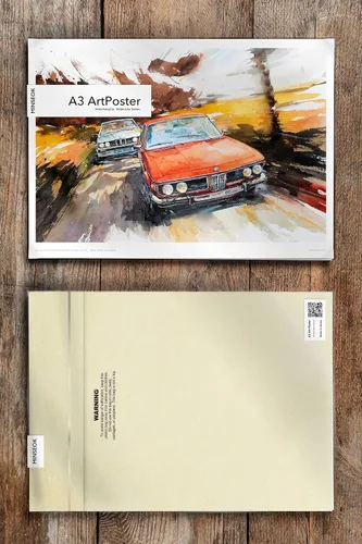 Miniatura 4 de MINSEOK Carteles de acuarela para decoración de habitación – Imágenes de alta calidad A3 con impresión antigua, regalo perfecto para pared