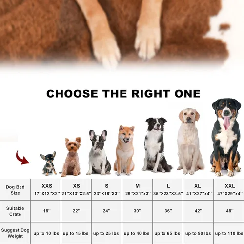 Miniatura 7 de Bedfolks Cama Impermeable para Jaula de Perro, Cama de Perro de Felpa con Funda Lavable Extraíble, Almohadilla de Jaula de Perro de Piel Sintética