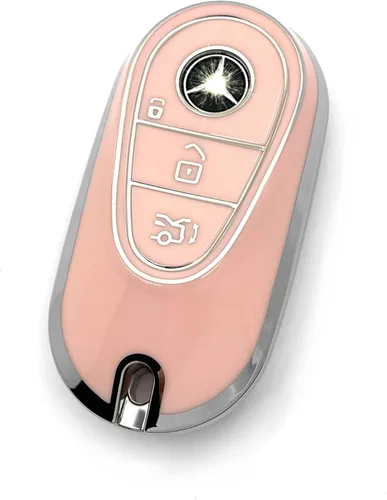 Miniatura 37 de Adecuado para llaves Mercedes Benz. Funda de llave de TPU suave avanzada es compatible con CLS CLK AMG CLK GLC GLE GLS ML SL SLK A C E R S G Llave