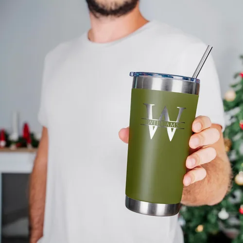 Miniatura 5 de Vaso personalizado con nombre grabado, 12 diseños, vaso de café de 20 onzas con tapa deslizante, aislamiento de doble pared, regalos personalizados