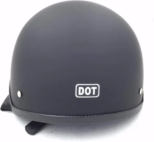 Miniatura 6 de SMT-DOT Certificado negro mate negro plano compatible con medio casco H-D Chopper Cruiser Biker M [B01FD30DSC]