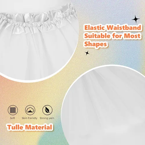 Miniatura 3 de Tutús para mujeres adultas, faldas de tul tutú para mujeres, disfraces para mujeres, 3 capas, faldas tutú para niñas, adolescentes, Halloween, correr