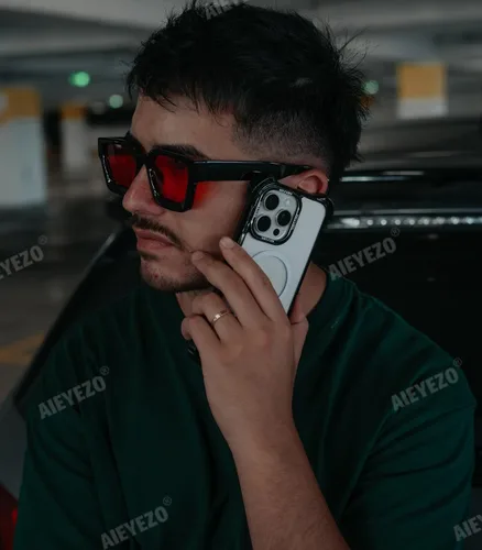 Miniatura 139 de AIEYEZO Gafas de sol cuadradas para mujeres y hombres, gafas de sol cuadradas con montura gruesa, estilo de diseñador simple
