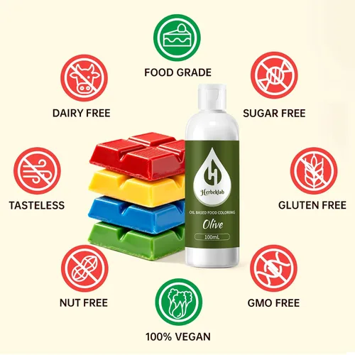 Miniatura 3 de Colorante alimentario a base de aceite de oliva para chocolate, 3.4 fl oz, aceite concentrado profesional, colorante alimentario para derretir