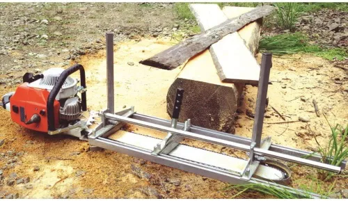 Miniatura 5 de Molino de motosierra Molino de motosierra portátil de 36 pulgadas de acero y aluminio para tablones, barra de fresado, corte y fresado