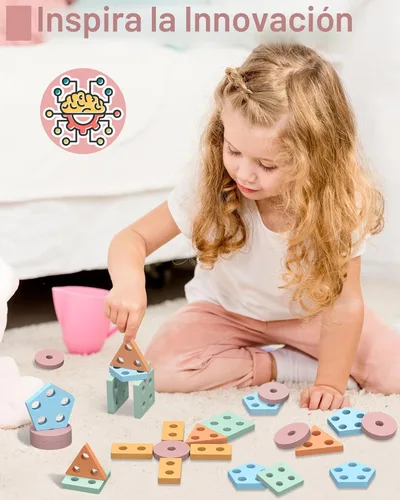 Miniatura 4 de Tonberless Juguetes Montessori para niños y niñas de 1, 2, 3 años, juguetes para edades de 2 a 4 años, regalos de cumpleaños de 1 a 2 años