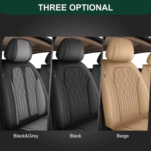 Miniatura 8 de DISUTOGO Funda de asiento de automóvil para Cadillac ATS 2013-2018, juego completo de fundas de asiento de cuero sintético, impermeables