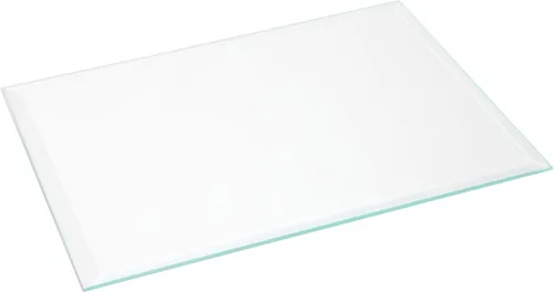 Plymor Rectángulo de 5 x 7 pulgadas, vidrio transparente biselado de 0.118 in de grosor