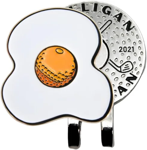 Miniatura 62 de MULLIGAN HOOLIGAN® Marcador de pelota de golf + clip magnético para sombrero Esmalte de alta calidad Regalo divertido para los amantes del golf