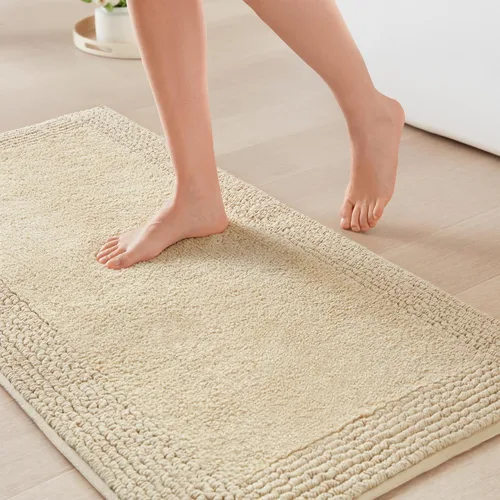 Miniatura 31 de Madison Park Splendor - Alfombra de baño reversible 100% algodón con mechones, 3000 GSM, calidad hotelera, lujosa, felpa, pelo medio, tapete de baño