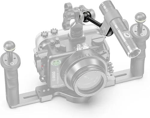 Miniatura 5 de Seafrogs - Brazo adaptador de cabeza YS de 1 pulgada a bola de 4.4 in de aleación de aluminio YS para sistema de iluminación de fotografía