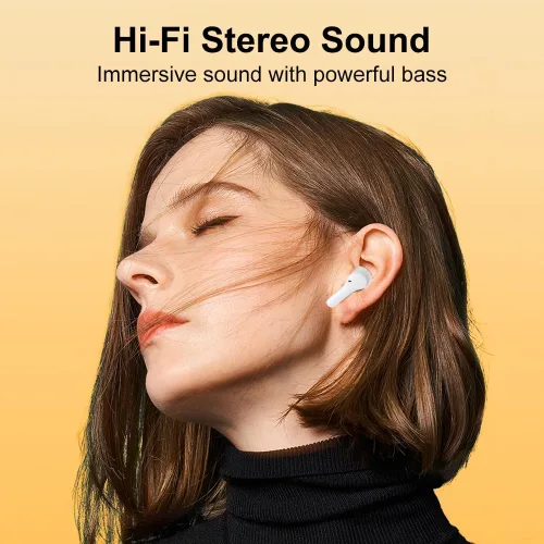 Miniatura 3 de QCY Auriculares inalámbricos T13 con Bluetooth 5.1, control táctil con estuche de carga, impermeables, estéreo, intrauditivos, micrófono integrado