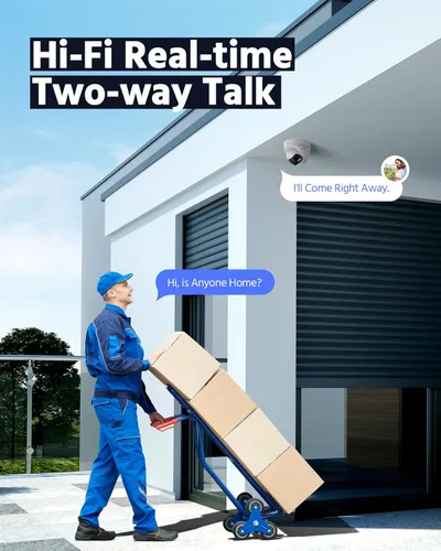 Miniatura 5 de ANNKE Cámara de seguridad FCD800 PoE para exteriores con doble lente 180° archivada de visión, cámara de vigilancia IP de 8MP compatible con visión