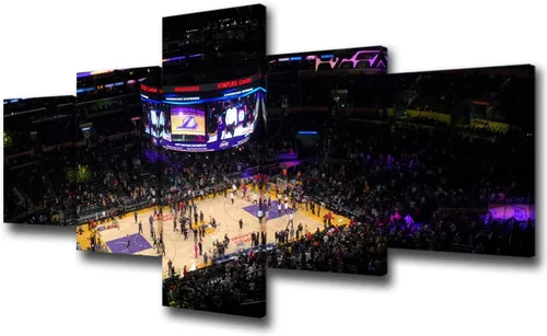 Miniatura 14 de Decoración de sala deportiva Memphis Grizzlies Imágenes para sala de estar, el foro FedEx en Memphis, pinturas de Tennessee, 5 piezas, lienzo, arte