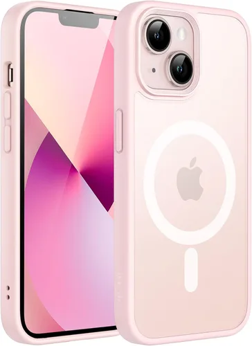 Miniatura 30 de JETech Funda magnética para iPhone 13 de 6.1 pulgadas, compatible con MagSafe, translúcida mate, delgada, a prueba de golpes, color negro