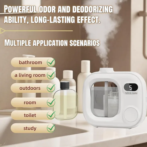 Miniatura 5 de Difusor de Aceite Esencial Sin Agua Portátil, Máquina de Aromaterapia Inalámbrica para Hogar, Oficina, Auto, Habitación Grande. Difusor Ultrasónico