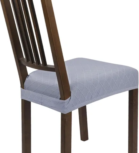 Miniatura 49 de SearchI Juego de 6 Fundas de Asiento para Sillas de Comedor Elásticas, Fundas de Asiento Suave Extraíbles y Lavables para Sillas de Comedor, Flor