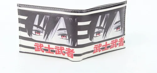 Miniatura 4 de Cartera con estampado de anime con caja de regalo a juego Cartera delgada de cuero plegable 2 ventanas de identificación y 7 tarjeteros , Cara