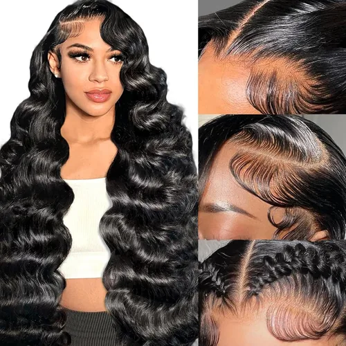 Miniatura 21 de ULRICA 99J - Pelucas de encaje frontal burdeos de 20 pulgadas, pelucas de cabello humano para mujeres negras 13x4, encaje HD burdeos, peluca de Rojo